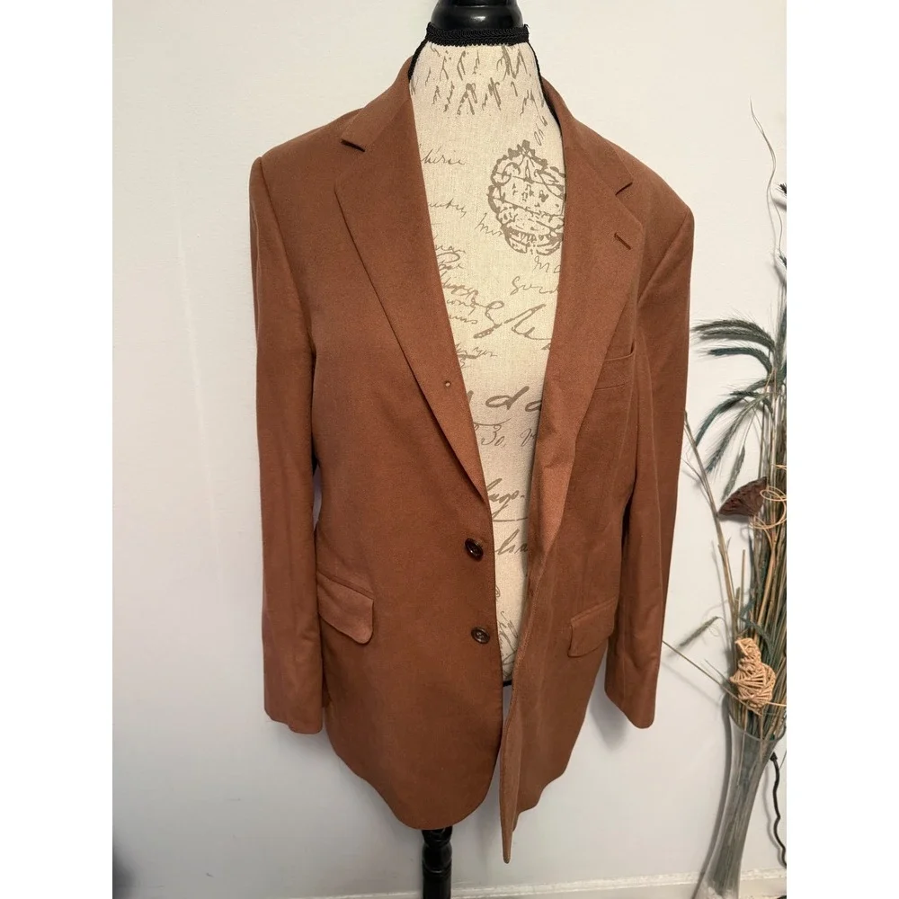 Brooks Brothers Loro Piana 100% Cashmere Blazer Brown 42R Sport Coat Canada Mens